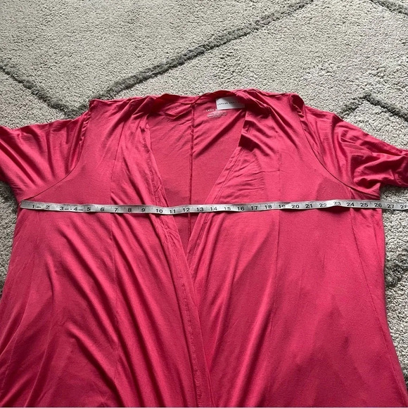 Lane Bryant cardigan open front lightweight pink 22 / 24 new - Picture 7 of 7